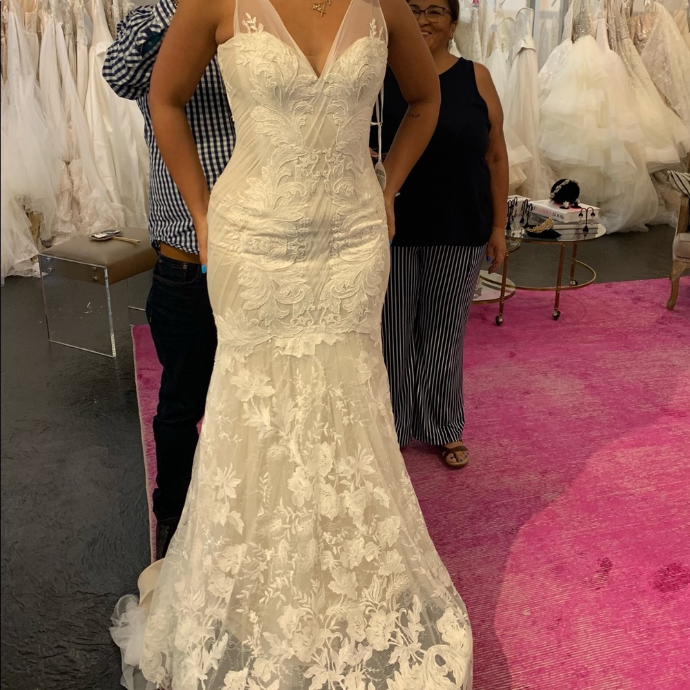 Inés de Santo wedding dress size 10 worn once